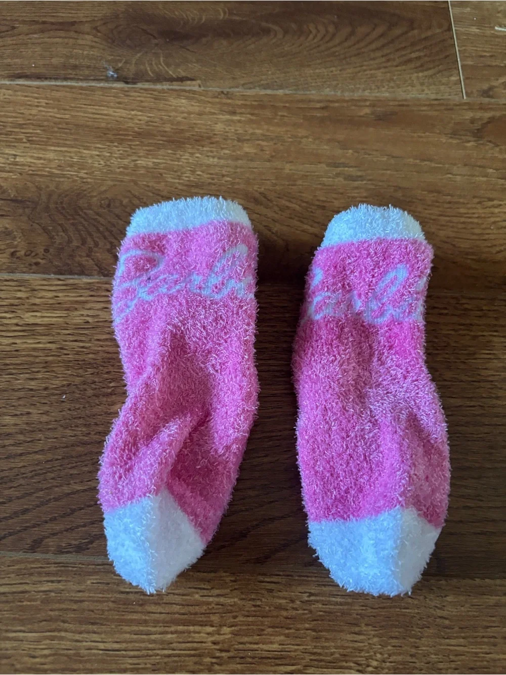 Barbie Cozy Pink Fuzzy Socks